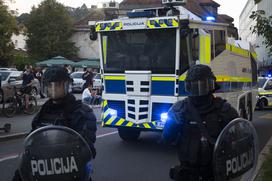 Protest nasprotnikov pogojev PCT v Ljubljani dne 29.9.2021