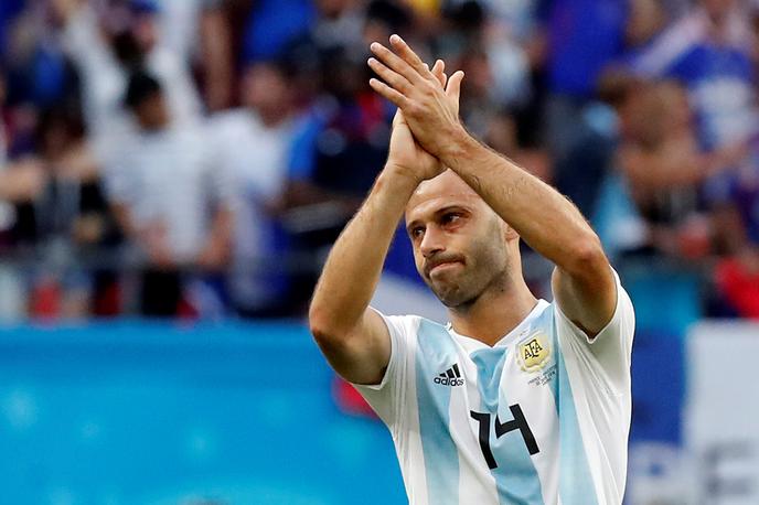 Javier Mascherano | Javier Mascherano je zadnjo tekmo za Argentino odigral v osmini finala SP 2018, ko so gavči izgubili proti Franciji. | Foto Reuters