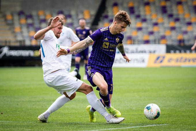 Luka Zahović je nastopil v prvem polčasu. | Foto: Blaž Weindorfer/Sportida