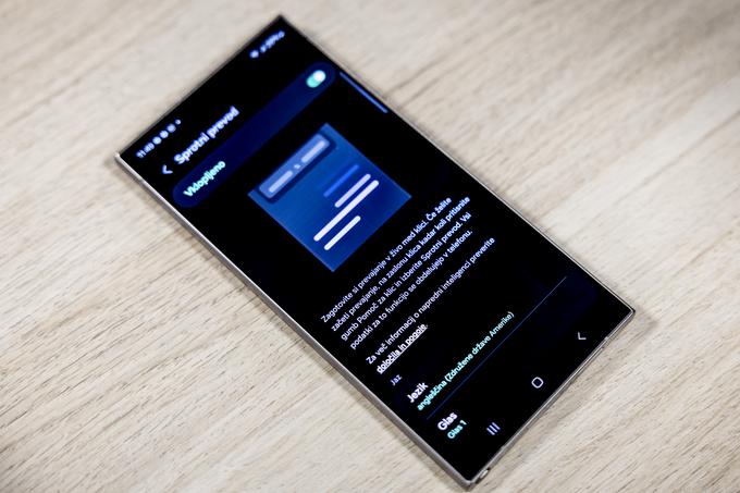 Osnovni zaslon sprotnega prevajanja | Foto: Ana Kovač