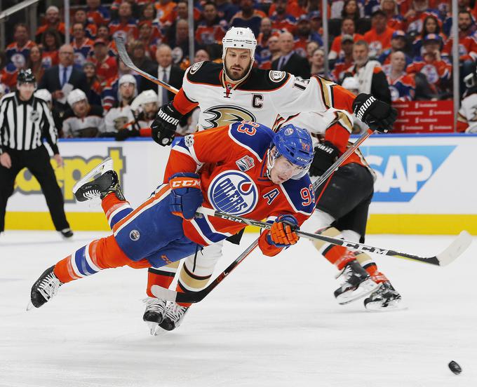 Ryan Getzlaf in druščina Edmontonu niso dopustili, da bi se jim nevarno oddaljil. | Foto: Reuters