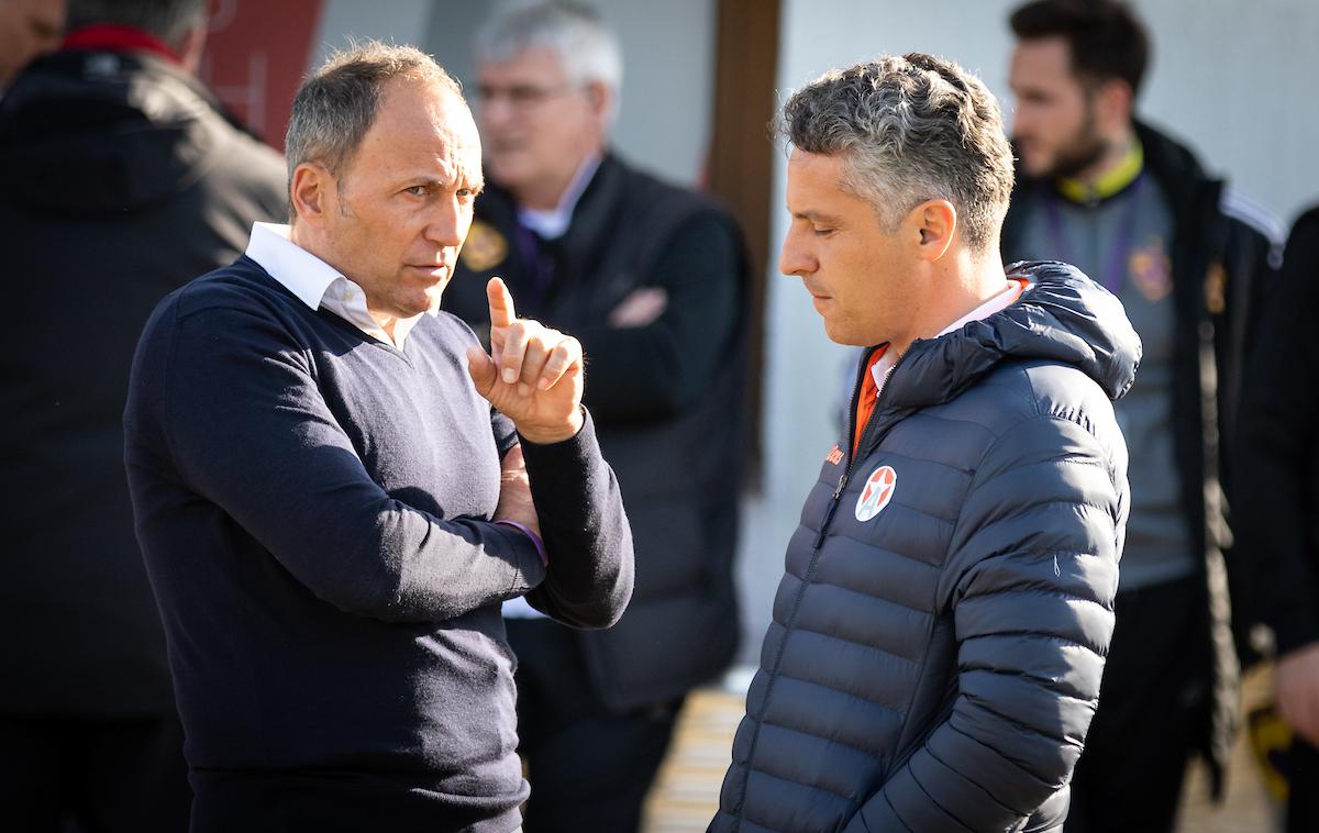 Oliver Bogatinov, Darko Milanič | Darka Milaniča zaradi neprimernega vedenja po tekmi v Kidričevem proti Gorici ne bo na klopi Maribora. | Foto Blaž Weindorfer/Sportida