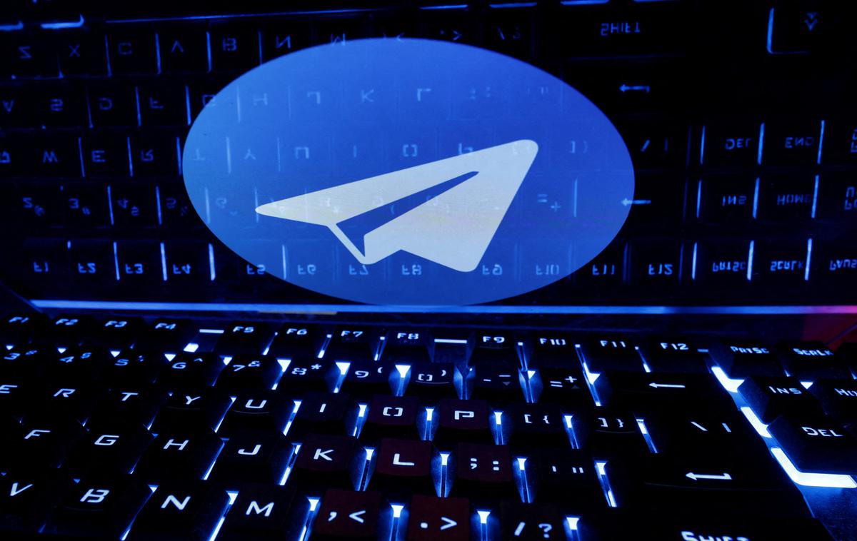 Telegram, logo | Po mnenju sodnika je bila začasna blokada celotne storitve Telegram potrebna, primerna in sorazmerna. | Foto Reuters