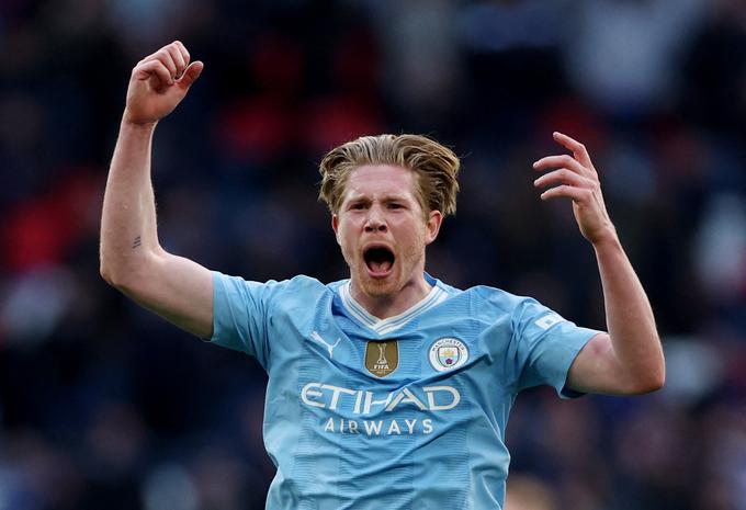 Kevin de Bruyne se je uvrstitve v finale veselil kot majhen otrok. | Foto: Reuters