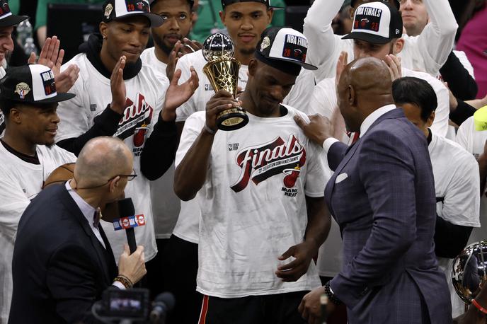 Jimmy Butler Miami Heat | Jimmy Butler je po koncu lanske sezone obljubil, da bo Miami letos popravil lansko napako, kar mu je s soigralci tudi uspelo. | Foto Reuters