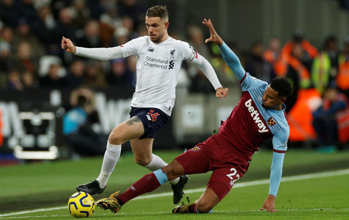 Liverpool, West Ham, Jordan Henderson | Jordan Henderson je prestal operacijo dimeljske kile. | Foto Reuters