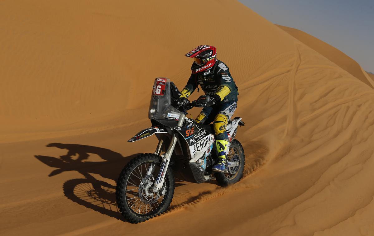 Simon Marčič - Dakar 2021 | Simon Marčič je zadovoljen, da mu je uspelo končati letošnji Dakar.  | Foto Reuters