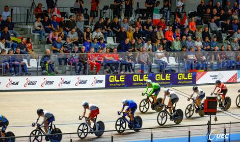 10. mesto Nejca Peterlina najboljši slovenski dosežek z EP na velodromu