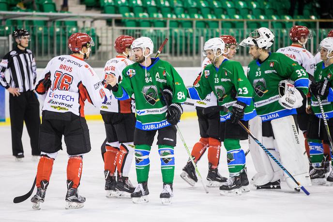 Olimpija Jesenice derbi hokej Alpska liga | Foto Vid Ponikvar