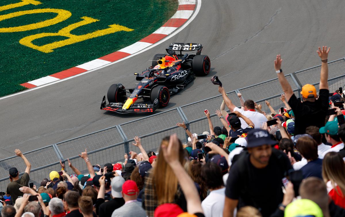 Montreal Max Verstappen Red Bull | Na prvem treningu je množica na tribunah videla le nekaj minut dirkanja. | Foto Guliverimage