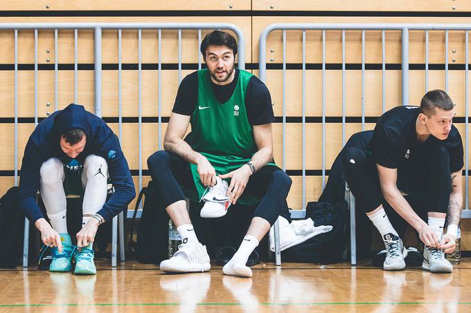 Mike Tobey slovenska košarkarska reprezentanca trening | Foto: Grega Valančič/Sportida