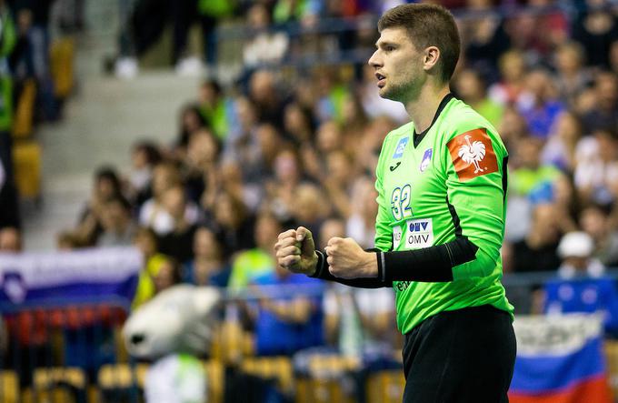 Rok Zaponšek je blestel v vratih Slovenije. Zbral je deset obramb. | Foto: Vid Ponikvar/Sportida