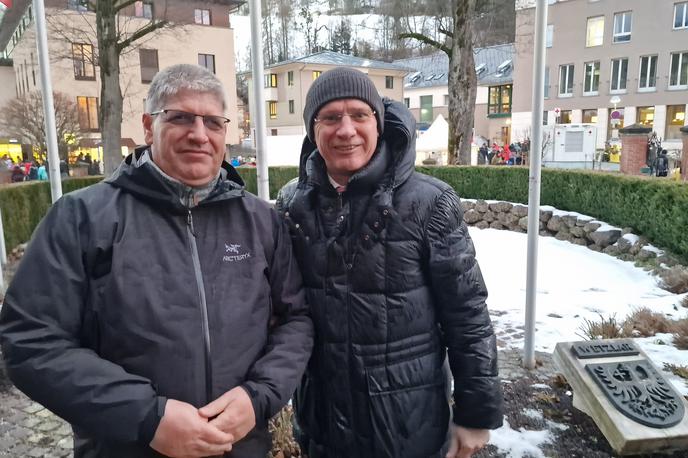 Boštjan Poklukar in Gerhard Karner | Poklukar je pozdravil nedavni dogovor o odpravi nadzora na notranjih zračnih in morskih mejah z Bolgarijo in Romunijo, na katerega je kompromisno pristala Avstrija. | Foto Ministrstvo za notranje zadeve