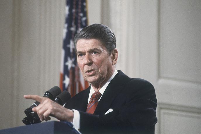 Ronald Reagan | Ronald Reagan je bil znan po svojih šalah, ki so velikokrat mejile na črni humor. Reagan je bil predsednik ZDA od januarja 1981 do januarja 1989. | Foto Guliverimage