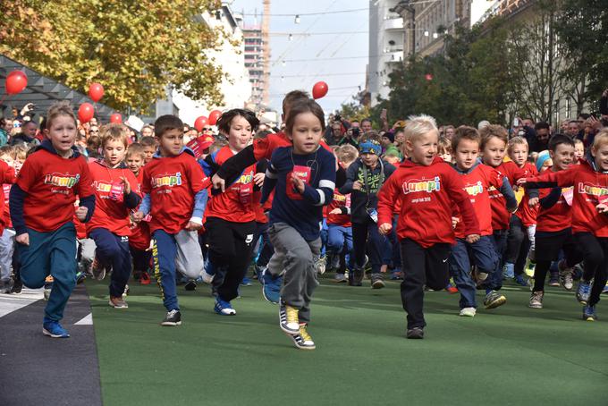 Cicibani in cicibanke, ki tečejo na Lumpi teku, so rojeni leta 2011 in mlajši. | Foto: Bobo