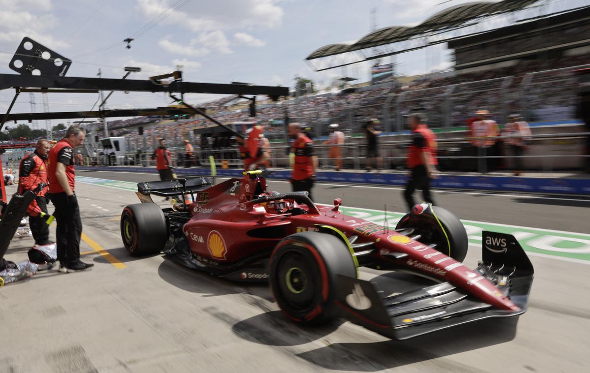 Hungaroring Sainz Ferrari | Prvi trening na Hungaroringu pri Budimpešti je dobil Carlos Sainz. | Foto Reuters