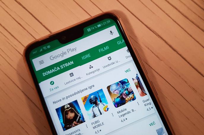 Google Play | Naslovna stran servisa Google Play, kjer lahko uporabniki pametnih telefonov z operacijskim sistemom Android najdejo aplikacije in igre. | Foto Matic Tomšič