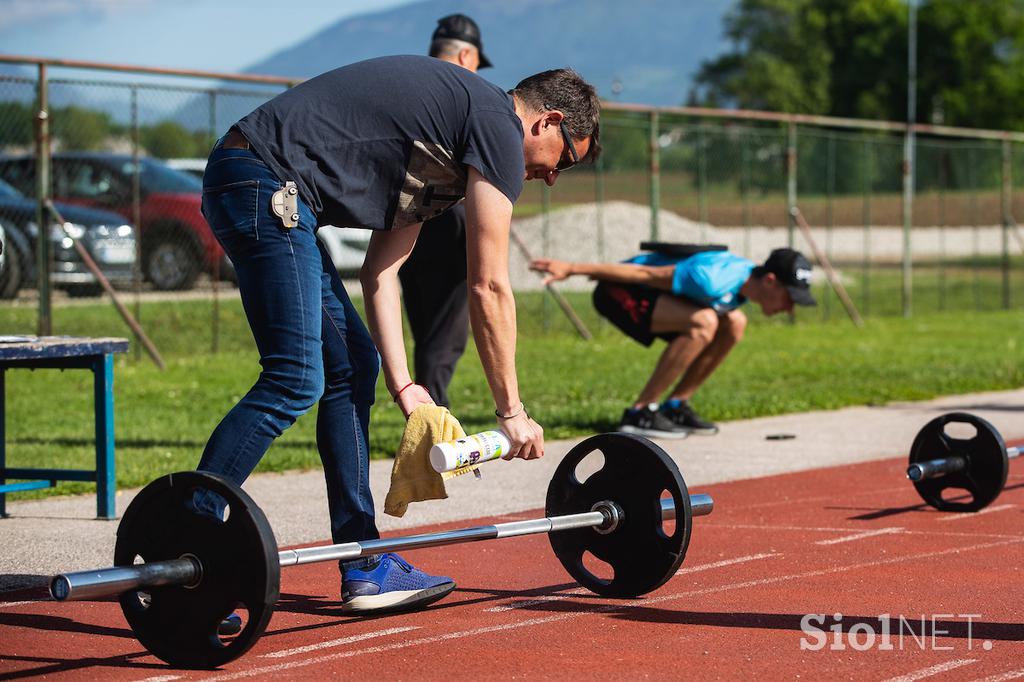 Slovenski skakalci trening Kranj