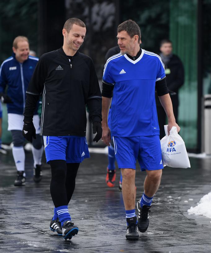 Zvonimir Boban in Aleksander Čeferin sta se zaradi spremembe statuta, o katerem se bo v četrtek odločalo v Parizu, znašla na nasprotnih bregovih. | Foto: Guliverimage