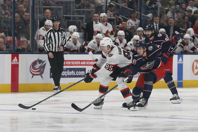 Columbus Blue Jackets Ottawa Senators | Hokejisti Columbus Blue Jackets so na domačem ledu pripravili popoln preobrat in s štirimi zaporednimi goli s 4:2 premagali Ottawa Senators. | Foto Reuters