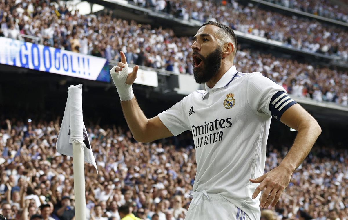 Real Madrid Barcelona Karim Benzema | Karim Benzema je dosegel svoj že 13. gol na el clasicih. | Foto Reuters