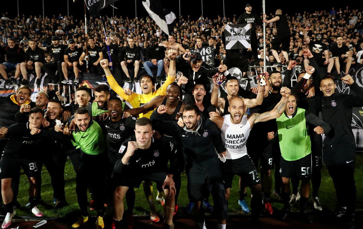 Partizan Navijači | Navijači Partizana so tako proslavili prejšnji teden preboj v finale srbskega pokala. | Foto Reuters