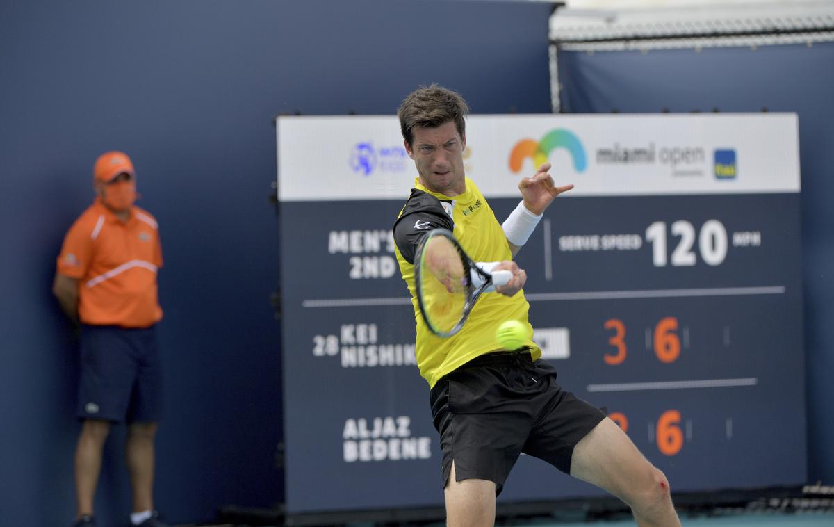 Aljaž Bedene | Aljaž Bedene se je dobro upiral Keiu Nišikoriju. | Foto Guliverimage