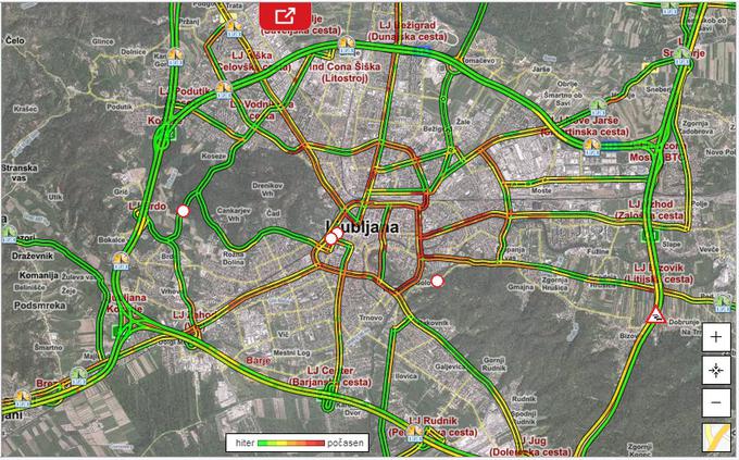promet ljubljanske ulice | Foto: promet.si/Siol.net