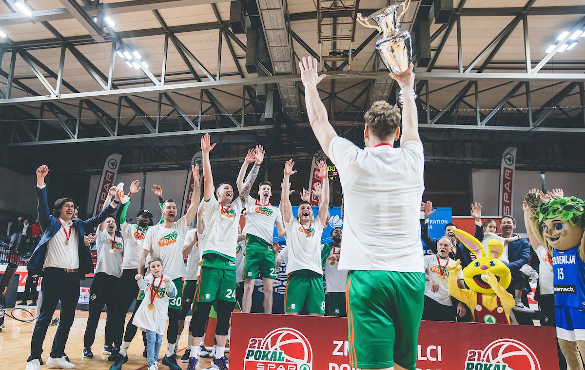 Cedevita Olimpija pokal Spar | Cedevita Olimpija je enaindvajsetič postala pokalni zmagovalec. | Foto Grega Valančič/Sportida