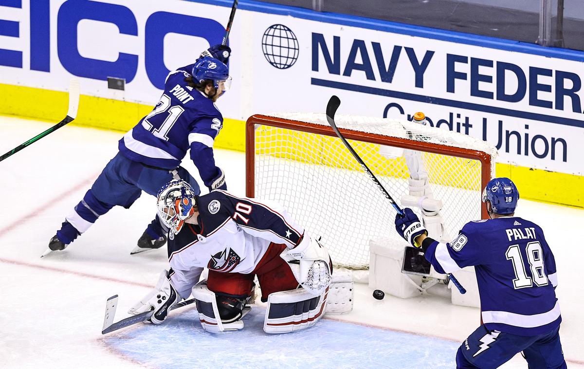 Tampa Bay Lightning | Hokejisti Tampa Bay Lightning so si priigrali napredovanje v drugi krog končnice. | Foto Getty Images