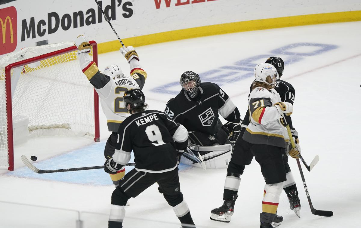 Los Angeles Kings Vegas Golden Knights | Hokejisti Vegasa so Kralje premagali še tretjič v sezoni, tokrat s 4:2. | Foto Guliverimage