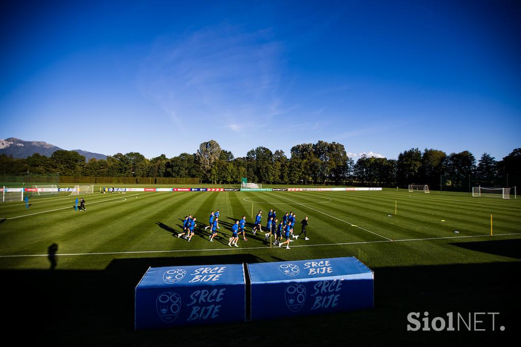 Slovenska nogometna reprezentanca trening