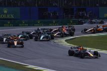 Interlagos štart Max Verstappen Lando Norris