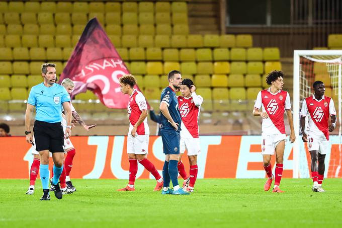 Timi Max Elšnik je na zadnji tekmi s Crveno zvezdo v gosteh pri Monacu izgubil z 1:5.  | Foto: Guliverimage