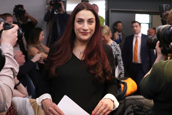 Luciana Berger | "Zjutraj smo vsi izstopili iz laburistične stranke. To je bila zelo težka in boleča, a potrebna odločitev," je pojasnila Bergerjeva. | Foto Reuters