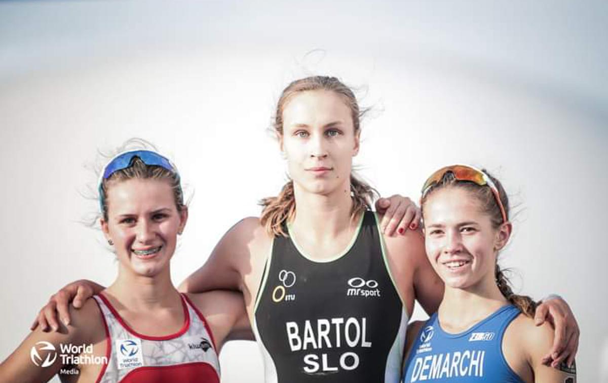 Monika Bartol | Monika Bartol se je povzpela na najvišjo stopničko. | Foto World Triathlon