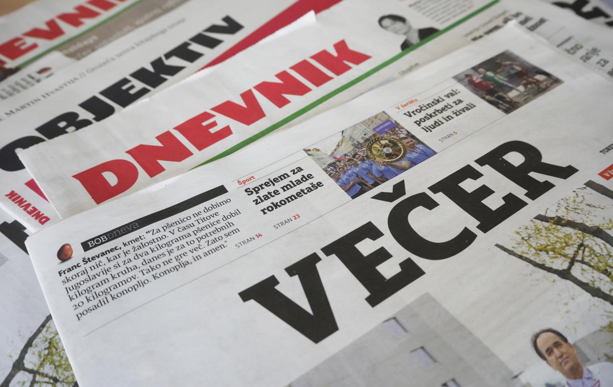 Večer in Dnevnik | Postopek združitve Dnevnika in Večera je ustavljen. | Foto STA