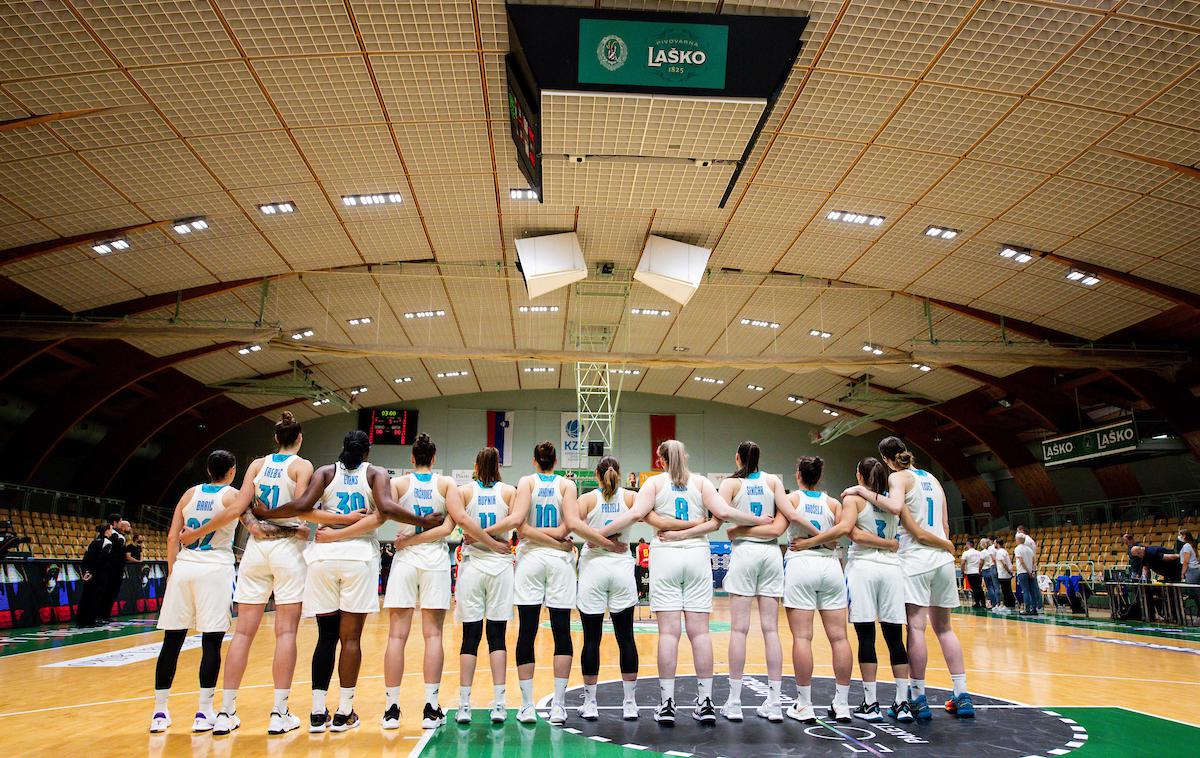 Slovenija : Črna Gora (ženska košarka, priprave na EuroBasket) | Foto Vid Ponikvar