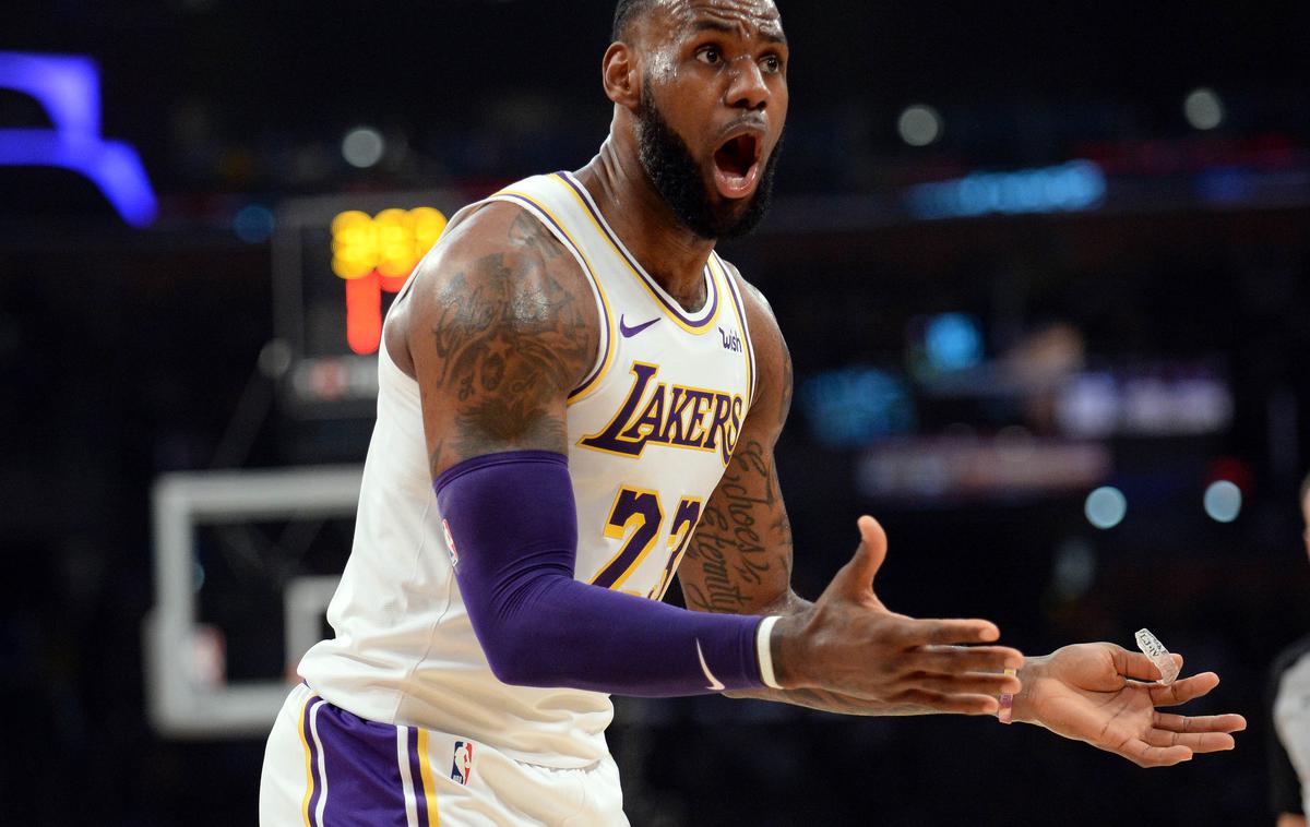 LeBron James | LeBron James je bil s 24 točkami prvi strelec tekme med Los Angeles Lakersi in Charlottom. | Foto Reuters