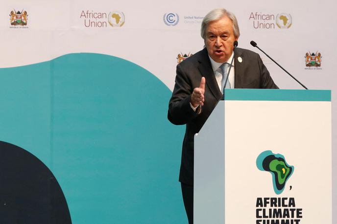 Antonio Guterres, generalni sekretar ZN | V preteklih mesecih so bile zabeležene tudi rekordne temperature morske površine v severnem Atlantiku in oceanih, ki so imele pomembno vlogo pri povečani vročini čez poletje. | Foto Reuters