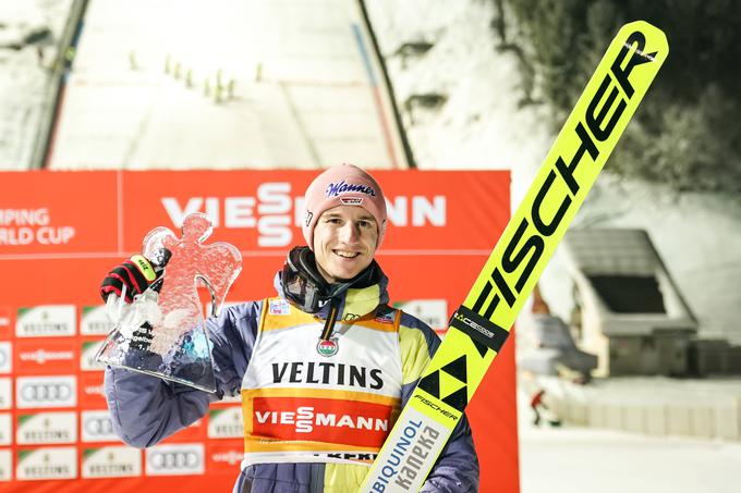 Nemec Karl Geiger je zmagal že 11. na tekmi za svetovni pokal. | Foto: Guliverimage/Vladimir Fedorenko