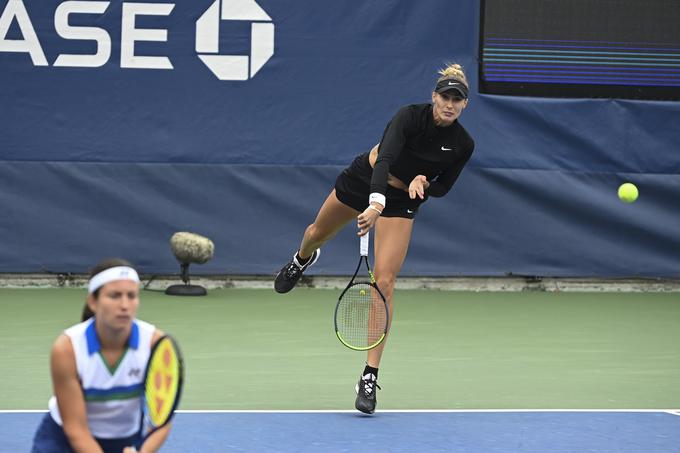 Slovenska teniška igralka Polona Hercog je skupaj z Latvijko Anastasijo Sevastovo izpadla v konkurenci dvojic. | Foto: Guliverimage/Vladimir Fedorenko