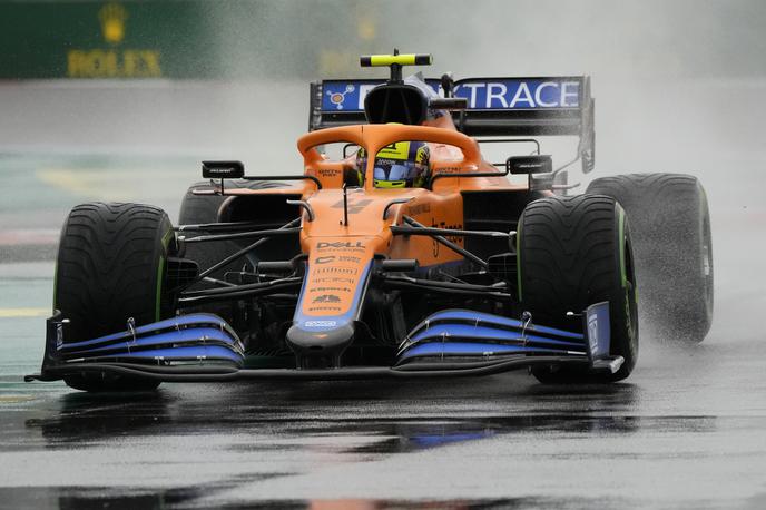 Lando Norris | Lando Norris je dobil deževne kvalifikacije v Rusiji. | Foto Guliverimage