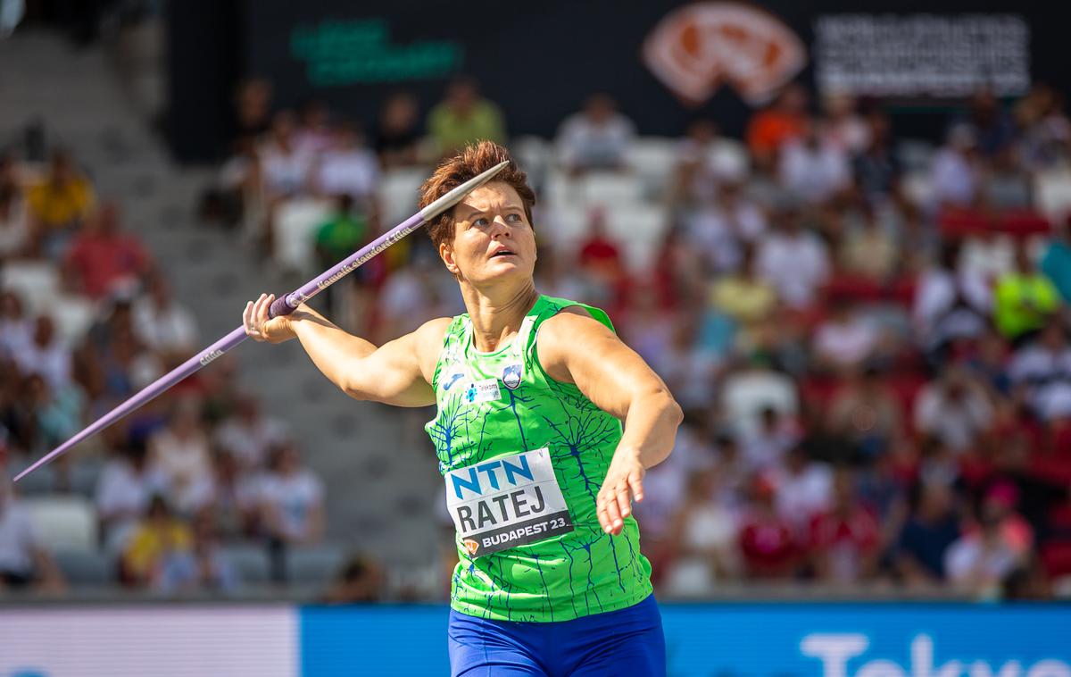 Martina Ratej, SP Budimpešta 2023 | Martini Ratej se ni uspelo uvrstiti v finale v metu kopja. | Foto Peter Kastelic/AZS