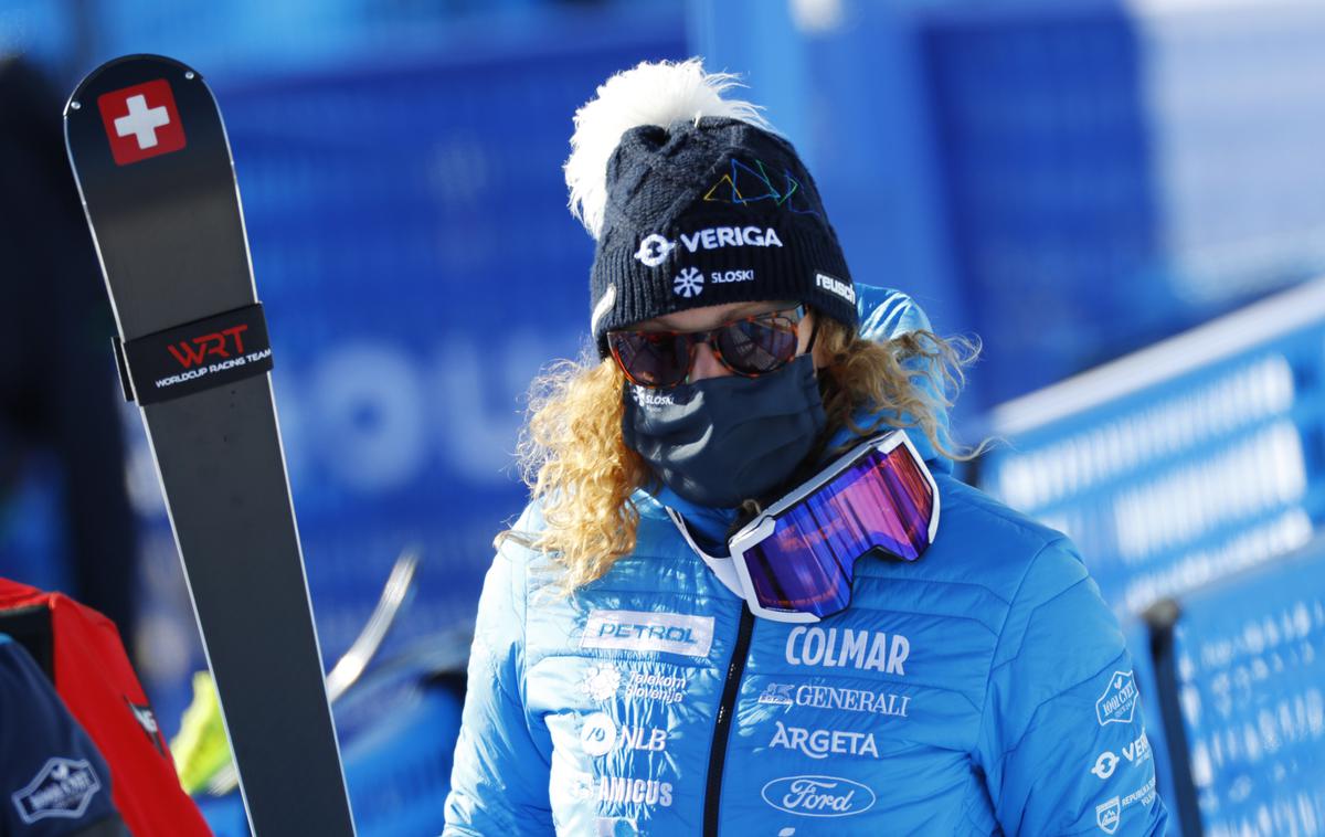 Ilka Štuhec | Ilka Štuhec je v Cortini d'Ampezzo na treningu smuka postavila šesti in osmi čas.  | Foto Guliverimage/Getty Images