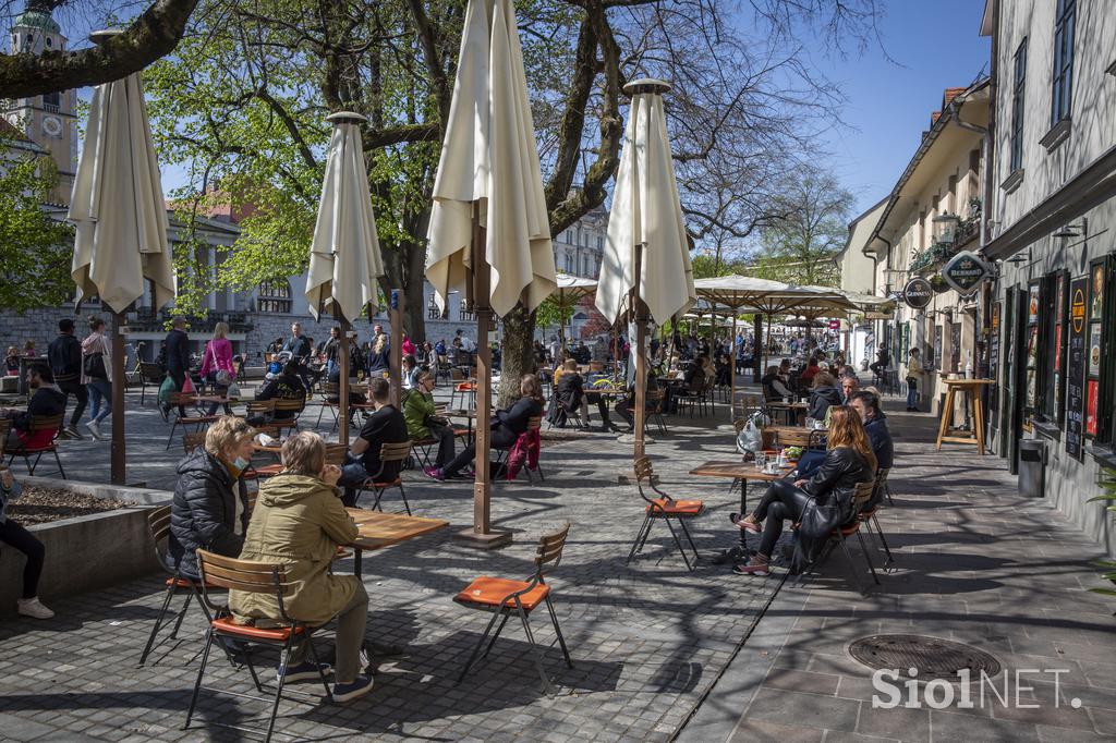 Odprtje gostinskih teras v Ljubljani