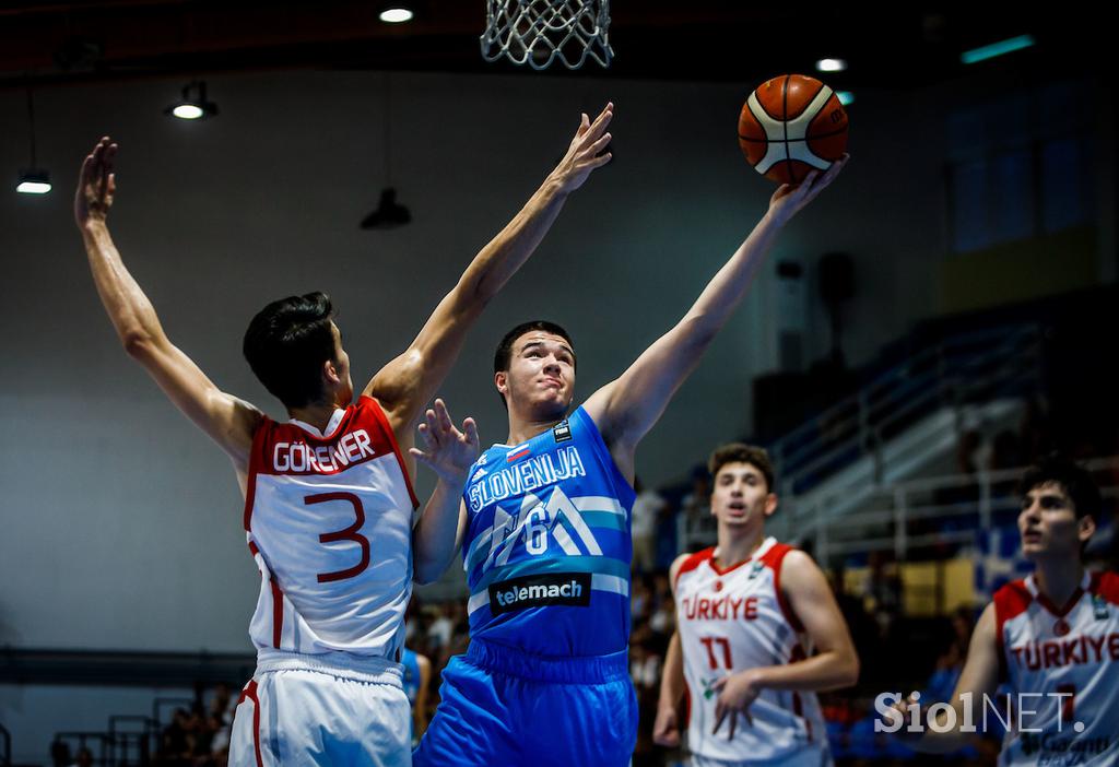 Fiba EP U18: Slovenija - Turčija polfinale