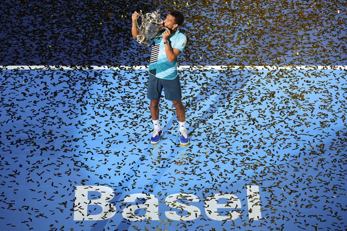 Felix Auger-Aliassime je še drugič zapored osvojil Basel. | Foto: Reuters