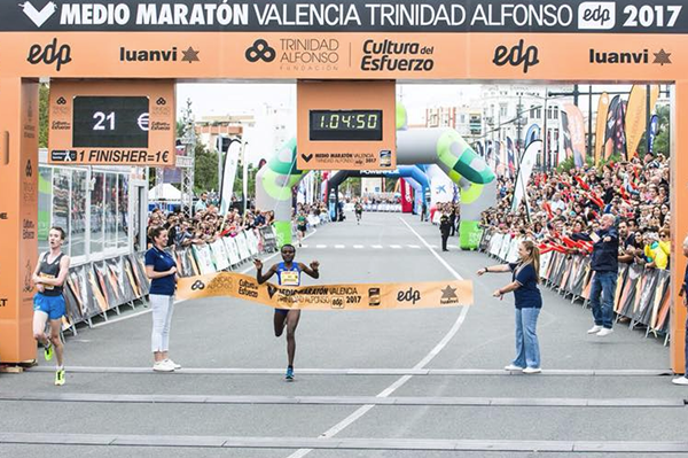 Joyciline Jepkosgei  Valencia 2017 | Foto IAAF