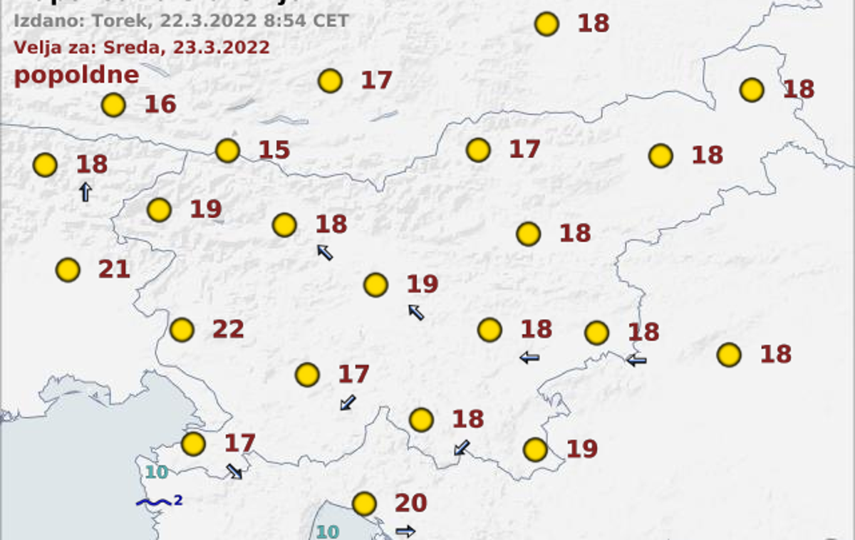 vreme | Foto ARSO Meteo